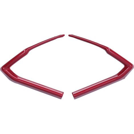 2-teilige Strass-Lenkradzierleisten, selbstklebend, kompatibel mit Mazda 3/Axela/CX-4/CX-5, Rot (1/5)