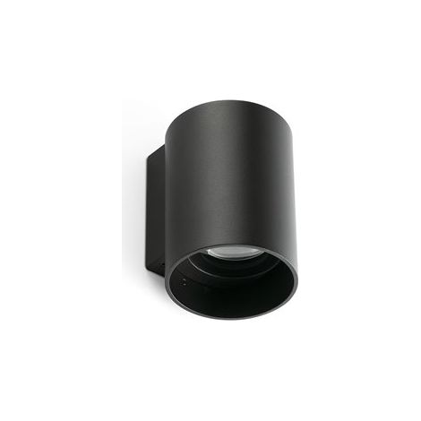 KOV 1L Aplique de pared exterior redondo negro 3000K 34° 71790-233