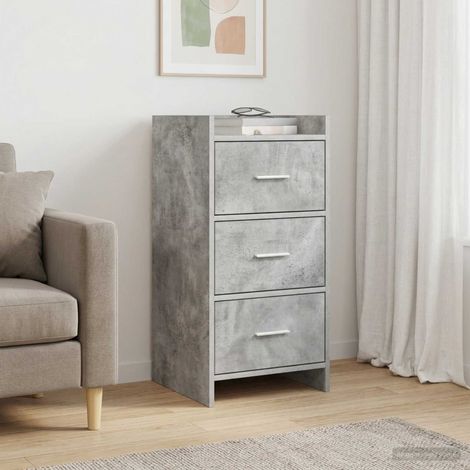 vidaXL Credenza Grigio Cemento 40 x 36 x 80 cm Legno ingegnerizzato (1/5)