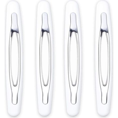 4pcs Car Door Bumper Strip Protector Car Door Edge Sticker Anti-Collision Anti-Scratch Waterproof Universal for Car/Truck/SUV (White)