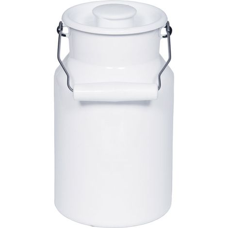 Riess Pot à lait avec couvercle 1 litre émail Classic Blanc