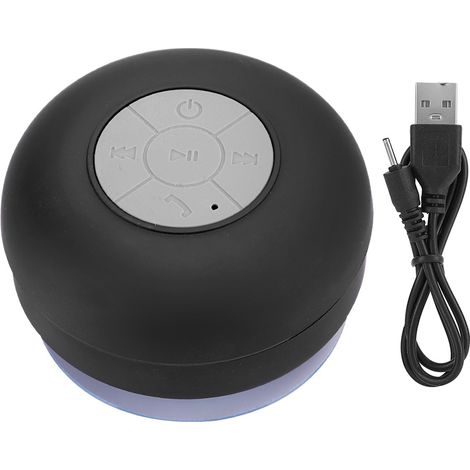 Mini-Bluetooth-Lautsprecher (wasserdicht) fürs Badezimmer mit Saugnapf, kabelloser Musikplayer (1/5)