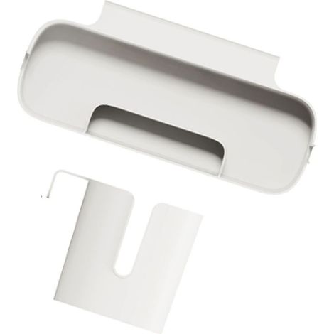 Multifunktionale und platzsparende Hängeaufbewahrungsbox zur Wandbefestigung, ideal zur Aufbewahrung von Make-up und Taschentüchern (weiß). (1/5)