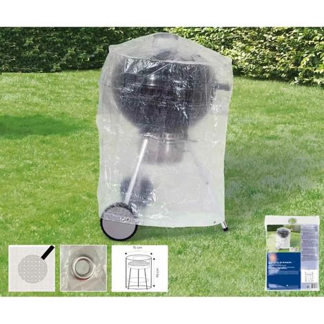 Copertura Barbecue Rotondo Trasparente 70x90 cm (1/2)