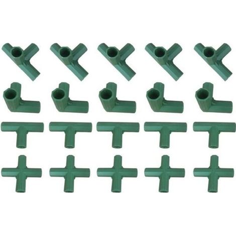 20x Raccords de Tuyauterie de Serre En Plastique pour Support de Serre de Supports de Fleurs prerryia (1/3)