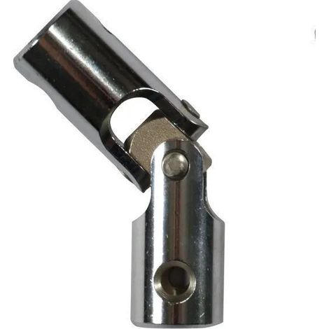 Giunto a ginocchio, giunto per tapparelle, per asta esagonale da 10 mm e asta da 12 mm, acciaio cromato
