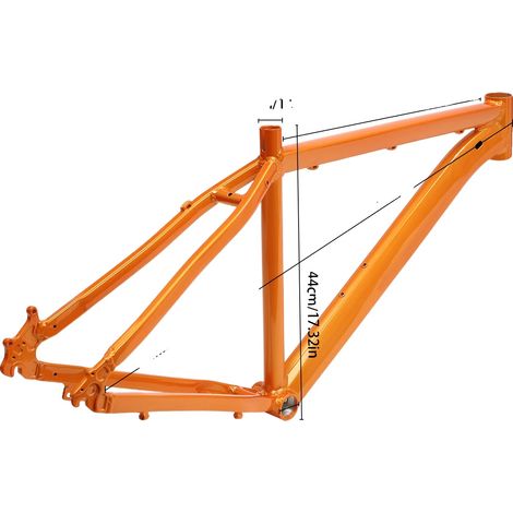 Cuadro de bicicleta de montaña, aleación de aluminio, fácil montaje, naranja (1/2)
