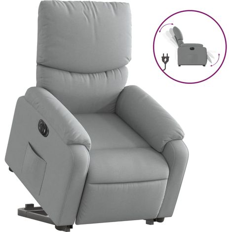Maison Exclusive - Relaxsessel mit Aufstehhilfe Elektrisch Hellgr