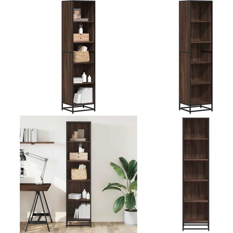 vidaXL Bücherregal Braun Eichen-Optik 40x35x170,5 cm Holzwerkstoff (1/5)