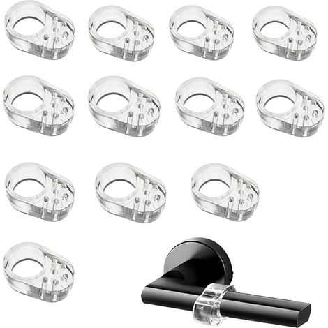 Butee de Porte,Protege Poignee Transparent Butées Protection Portes (1/5)
