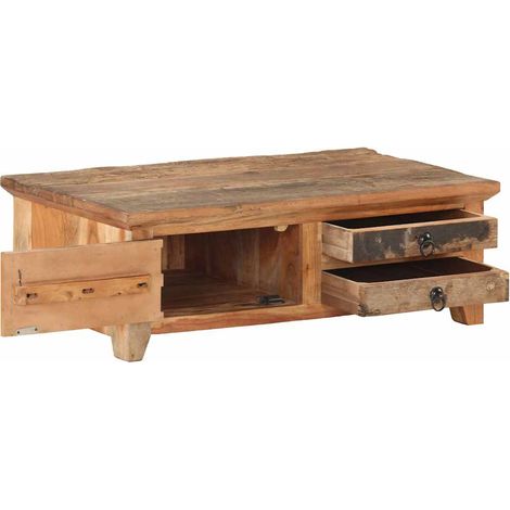 Maison Exclusive - Table basse 90x50x31 cm Bois de récupération massif (1/5)