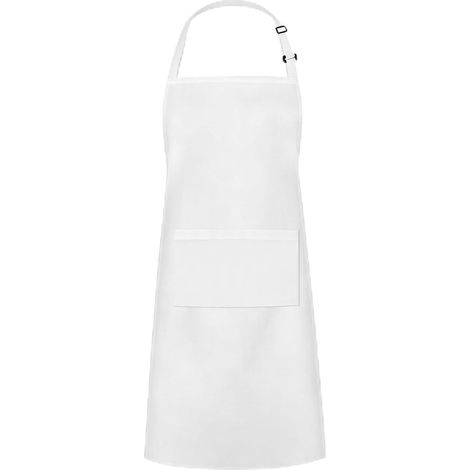 Set de tablier de cuisine avec toque - Tablier réglable pour homme et femme avec 2 poches, toque élastique unisexe - Résistant et respirant, idéal pour cuisine, restaurant, barbecue, cours de cuisine, (1/5)