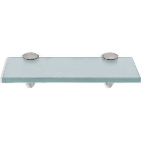 Étagère murale Verre,Tablette en verre de salle de bain 30 x 10 cm 8 mm Givré