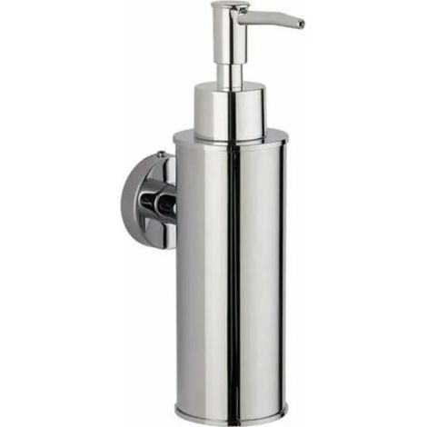 Distributeur de savon mural rond chromé en acier inoxydable 304, pour salle de bains, cuisine, décoration de la maison lan (1/5)