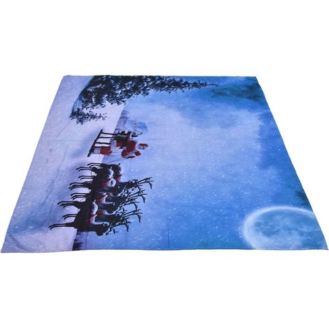 Tapis Décoratif Bohème pour Arbre de Noël et Nouvel An - 150x150cm - Décoration Salon Chambre