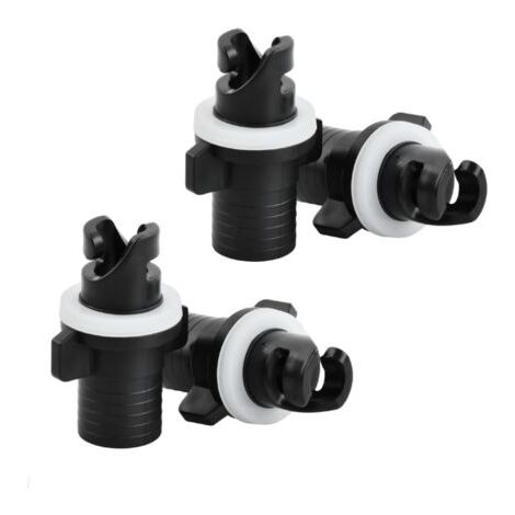 Set of 4 hose adapters for inflatable pumps, hose adapters for foot pumps for boats, plastic air valve adapters--DTEKGAZ