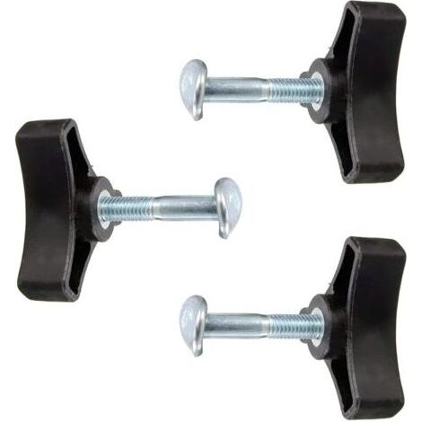 Ensemble de 3 pièces pour tondeuse à gazon, écrou à oreilles, bouton triangulaire, poignée, vis, écrou, pièces de rechange pour tondeuse à gazon, pièces d'équipement électrique (1/5)
