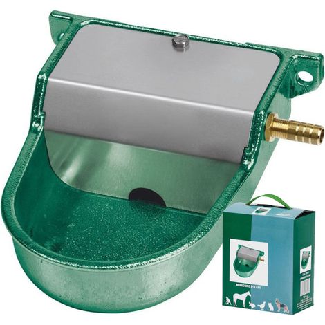 Abbeveratoio in Alluminio per Xani. Dimensioni: 12 x 16 x 6 cm. Include Fissaggio a Muro, Verde