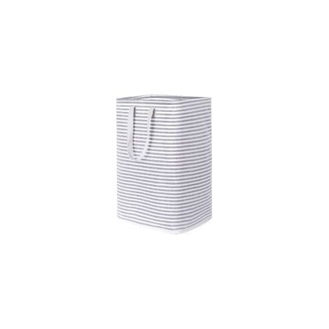 Grand panier à linge pliables de 72 L avec poignées faciles de transport, autonomes et imperméables, pour jouets et vêtements – 60 cm (H), gris (1/5)