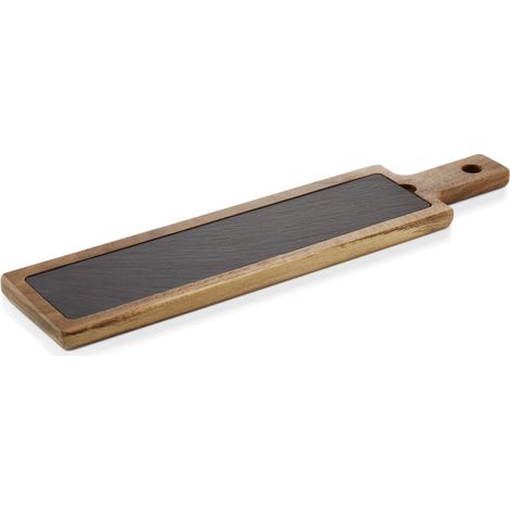 Planche de service 53 x 12,5 cm bois acacia ardoise SLATE & SERVE - Was Germany (1/2)