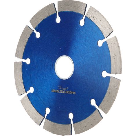 Lame de scie circulaire diamantée pour meuleuse d'angle, disque de coupe pour marbre et béton, 125 mm