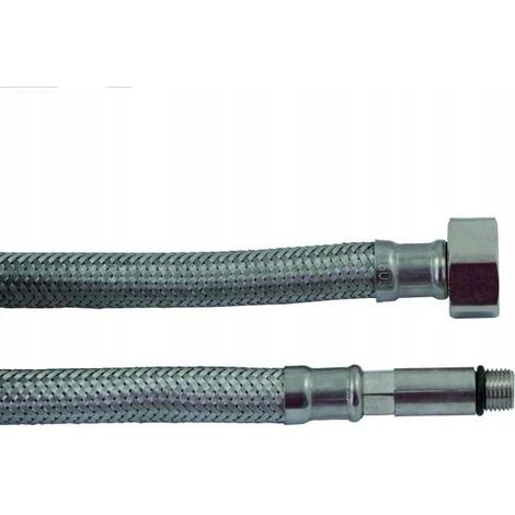 CONEXIÓN MANGUERA FLEXIBLE PEX 3/8 X M10 60 CM PUNTA LARGA TRENZADA