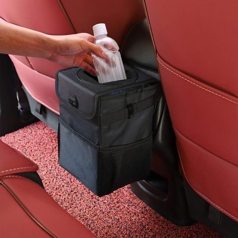 Sac Poubelle de Voiture Pliable Imperméable Sac à Ordures Organisateur de Voiture Pour VUS, Camion, Voiture, 6L-Fei Yu (1/3)