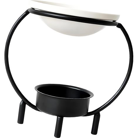 Chauffe-cire en céramique - Diffuseur d'huiles essentielles - Photophore pour la maison, le bureau, la décoration - Cadeau (1/5)