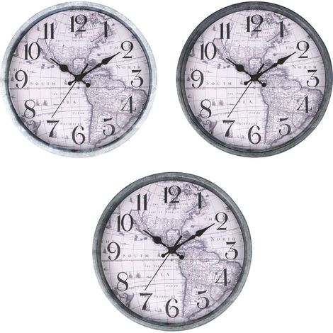 OROLOGIO MAPPA 30CM 3 COLORI ASSORTITI (1/5)