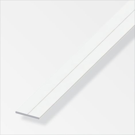 barra piatta 7,5 pvc bianco - 1 metro. (1/3)