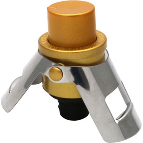 Bouchon Champagne - Bouchon Pressurisé En Acier Inoxydable Doré - Pour Vin Pétillant - 1 Pièce