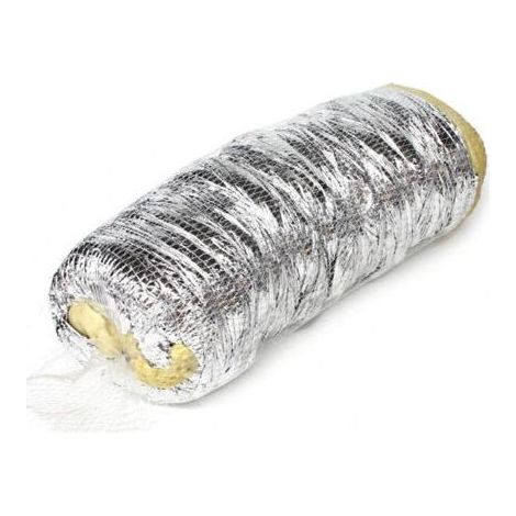 ø150mm (Blanc) Tuyau d'évacuation d'air 6m, tuyau flexible en PVC et aluminium, tuyau d'évacuation pour climatiseur mobile, sèche-linge, hotte (1/5)