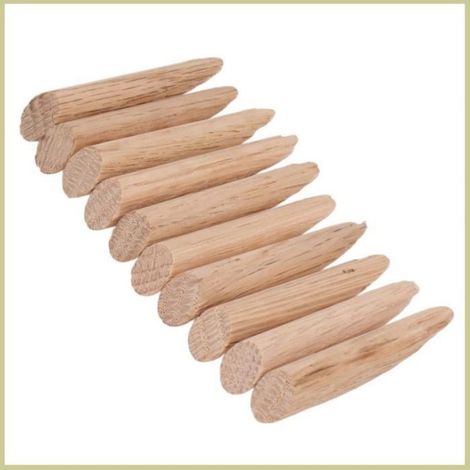 Cocosity bouchon de trou en bois Kit de pièces d'accessoires pour gabarit de cheville en bois, 50 pièces, outillage clou Chêne (1/4)