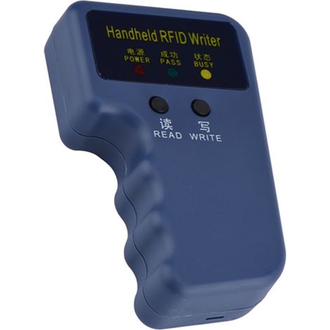 Lecteur-écriveur RFID portable pour passeports et badges, incluant 6 étiquettes vierges et cartes programmables (1/5)