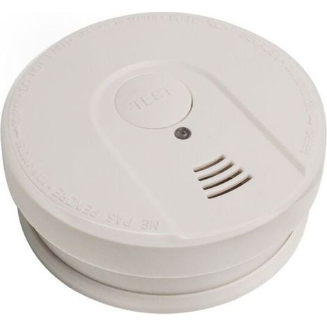 Détecteur de fumée, alarme câblée avec batterie de secours, (1/4)