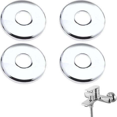 Rosace Acier Inoxydable pour Chauffage, Rosace de Robinet Rosace de Douche,Rosaces,Cache-robinets en Acier Inoxydable, Intérieur 26 mm,Rosace Robinet Mitigeur Douche,4 Pièces (1/5)