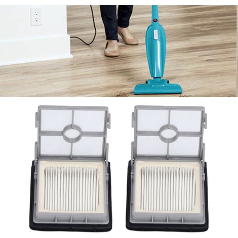 2 Filtres pour Aspirateur Balai pour Modèles 3350F, 2832Z, 2955Z X7 - ABS, Silicone, HEPA, 99.97% Filtration, 10.3x8.7cm (1/5)