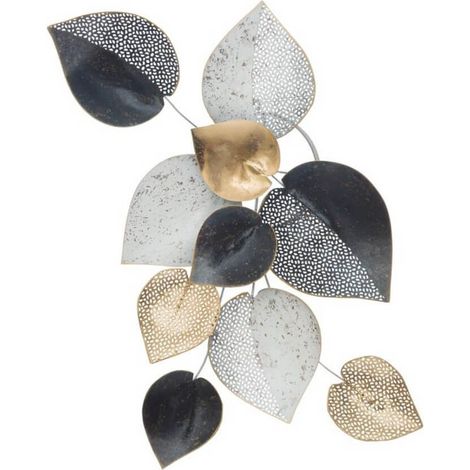 Pannello foglie decorative in ferro per decorazioni ambienti -40 x 63 cm (1/5)