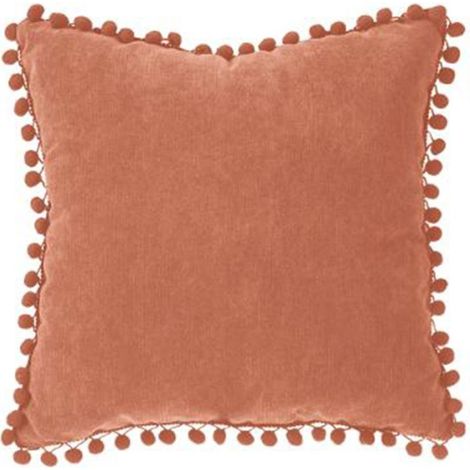 Atmosphera – Coussin d'allaitement 40x40cm en polyester et nylon – Design bohème terracotta – Entretien facile – Poids 0,380 kg (1/2)