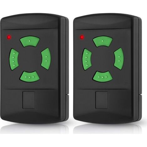 Lot de 2 télécommandes pour porte de garage Hörmann HSM4-26.975, HSM2-26.975, HS2-26.975, DH01-26.975, DHM02-26.975, compatible avec Hörmann 26,975 MHz pour ouvre-porte de garage (1/5)