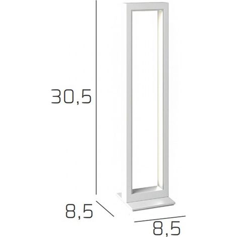 Abat-jour moderna top light dna 1182 p bi led lampada tavolo, finitura metallo gold (1/5)