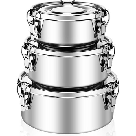 650 ml, 1000 ml, 1600 ml, Edelstahl-Lebensmittelbehälter, Bento-Box für Erwachsene und Kinder, großes Fassungsvermögen, auslaufsicher, wiederverwendbar (1/5)