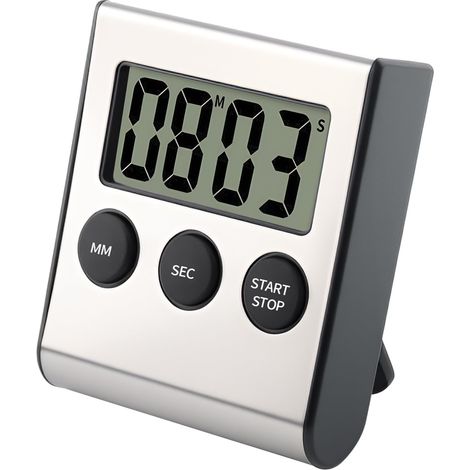 Magnétique Minuterie Numérique, Minuteur de Cuisine Compte à Rebours de 99 Minutes et Chronomètre avec Grand Écran LCD Volume de L'alarme Minuterie Multifonction Réglable Compte à Rebours (1/5)