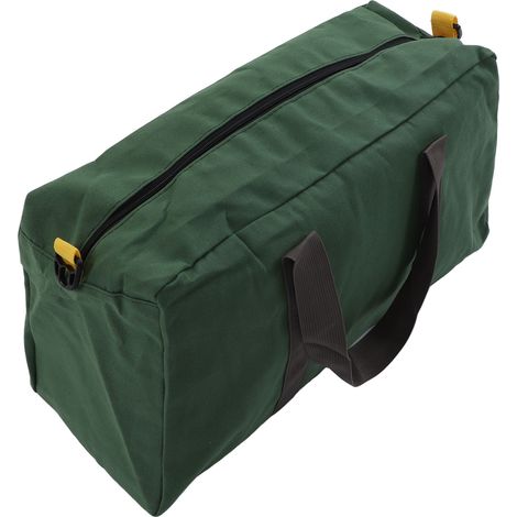 Sac à Outils en Toile Imperméable Grande Capacité Ouverture Large Pochette Portative Robuste pour Menuisier Électricien 20 Pouces (1/5)