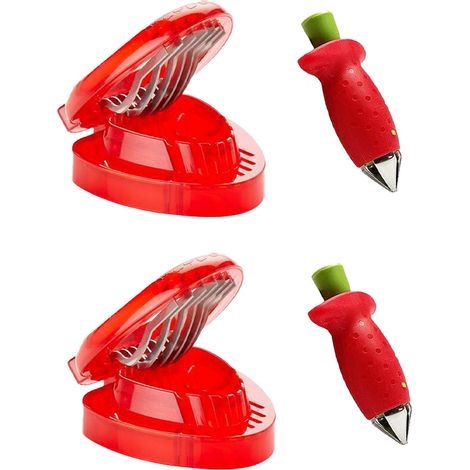 Huller À Fraises - Couteau À Trancher Fruits Doux En Acier Inoxydable - Pour Fraises Tomates Et Légumes Tendres - Usage Cuisine Maison Et Professionnelle - 1 Pièce (1/5)