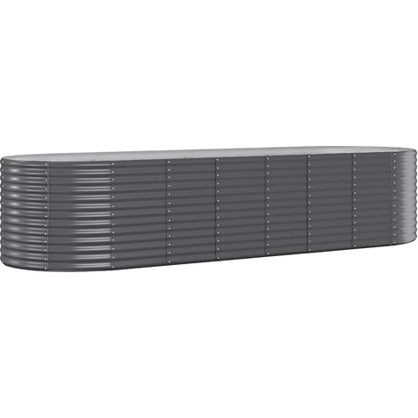 Maison Exclusive - Jardinera arriate acero galvanizado antracita (1/5)