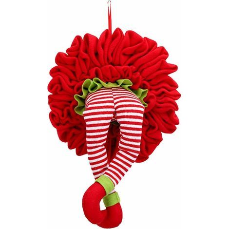Weihnachtskranz-Dekoration, Türkranz-Dekoration, Außenanhänger, Weihnachtsdekoration, Baumkranz-Dekoration für Tür, Wand oder Fenster, Kaminwand (1/5)