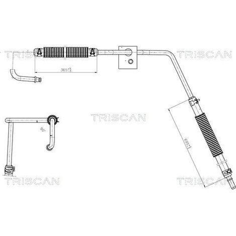 Tuyau hydraulique, direction TRISCAN 8516 16035 FORD 1140526 1141656 1144431