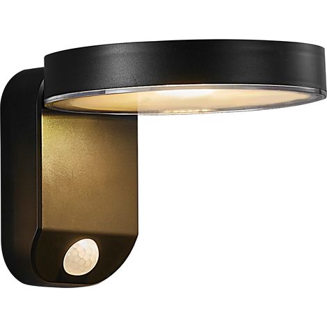 Applique murale RICA Round Solar Matière plastique Noir, H.12 - IP44 - SolarLed /Nordlux Extérieur (1/8)