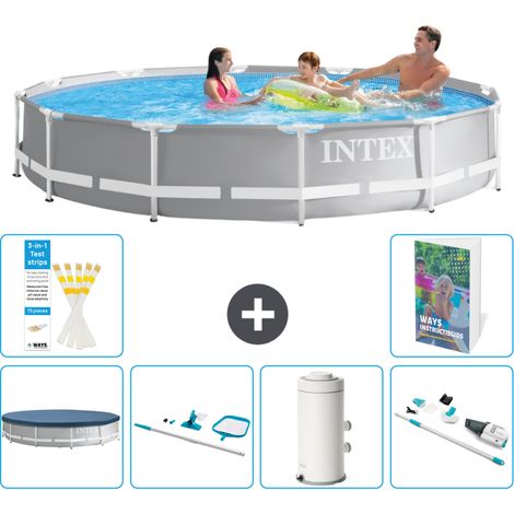 Prism Frame Pool Rund - 366x76 cm - 7-teilig S83